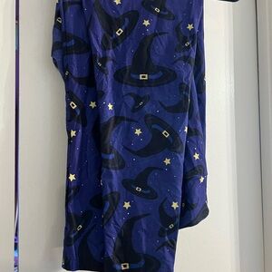 Blue Witch Hat Patterned Leggings